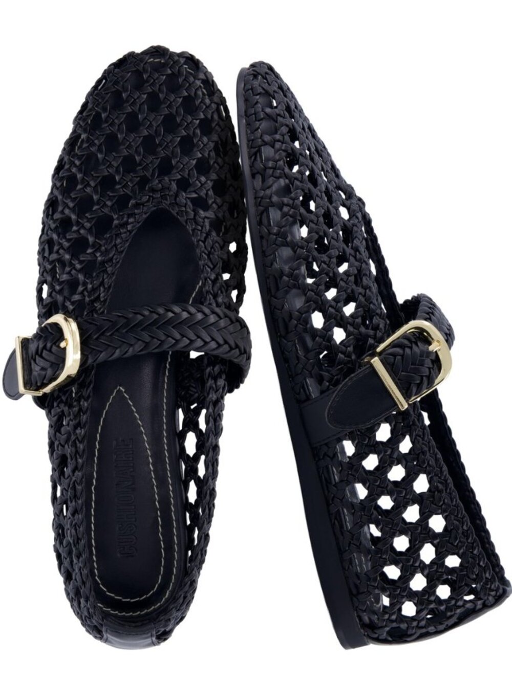 Wit Hand Woven Womens Flats, Comfortable Mary Jane Ballet Flat with Adjustable